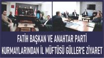 Fatin Başkan ve Anahtar Parti Kurmaylarından il Müftüsü Güller'e Ziyaret