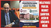MİLLETVEKİLİ ŞAHİN'den,AFŞİN ve GÖKSUN'a OKULUNUZ KALIYOR MÜJDESİ