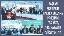 ''YÜZ YÜZE, 100. MAHALLEDE'' BULUŞMASI GÜZELYURT MAHALLESİ'NDE GERÇEKLEŞTİRİLDİ